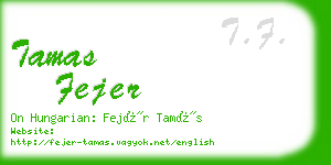 tamas fejer business card